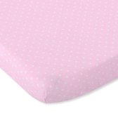 My Sweet Baby Hoeslaken Polka Dots Roze-Ledikant (60 x 120 cm)