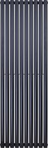 Bally Designradiator Ovaal Enkel 1800x590mm 10 Tubes 988 Watt Mat Zwart