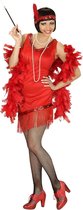 Widmann - Jaren 20 Danseressen Kostuum - Detroit Flapper Rood - Vrouw - rood - Medium - Carnavalskleding - Verkleedkleding