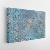 Canvas schilderij - Royal Decorative Wall Art Abstract Background Texture Design.  -     1455916865 - 80*60 Horizontal