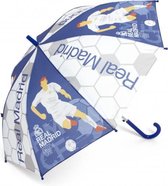 paraplu junior 58 cm transparant/blauw