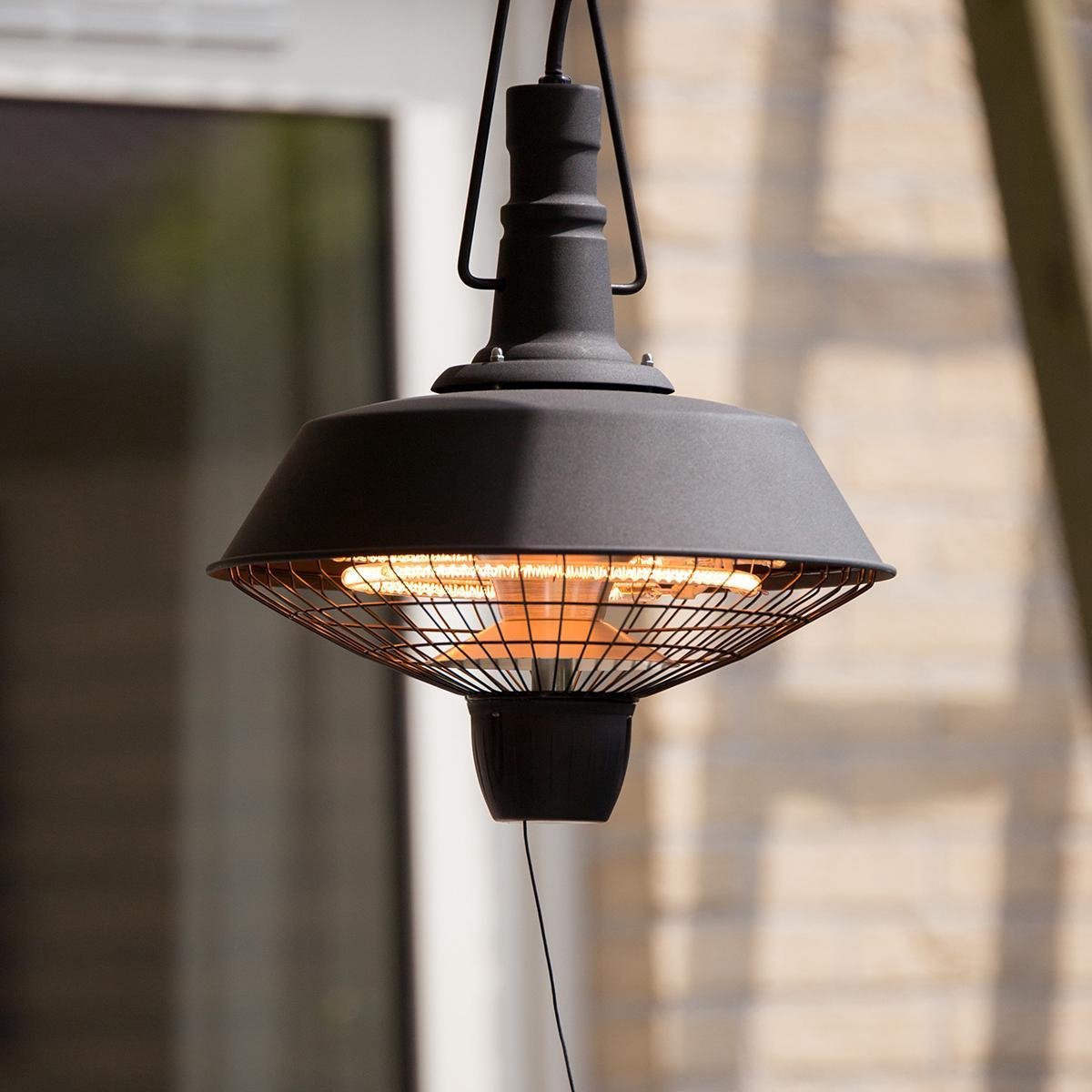 Sunred Indus Bright 2100 W - Hanging Patio Heater - Black