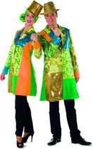 Wilbers & Wilbers - Dans & Entertainment Kostuum - Krankzinnig Drukke Showmantel Theater - multicolor - Maat 38 - Carnavalskleding - Verkleedkleding
