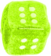 knuffeldobbelsteen 4,5 cm groen