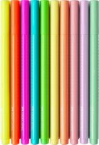 viltstiften Grip Neon & Pastel 3 mm 10 stuks