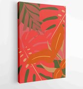 Canvas schilderij - Abstract art nature background vector. Modern shape line art wallpaper  4 -    – 1934329706 - 80*60 Vertical