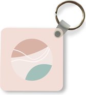 Porte-clés - Été - Balle de tennis - Pastel - Plastique