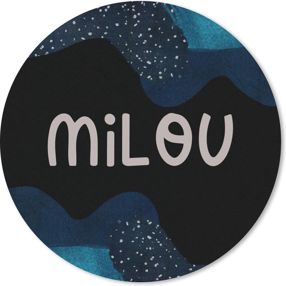 Muismat rond 30x30 cm - Mousepad Milou - Pastel - Meisje - Ronde muismatten