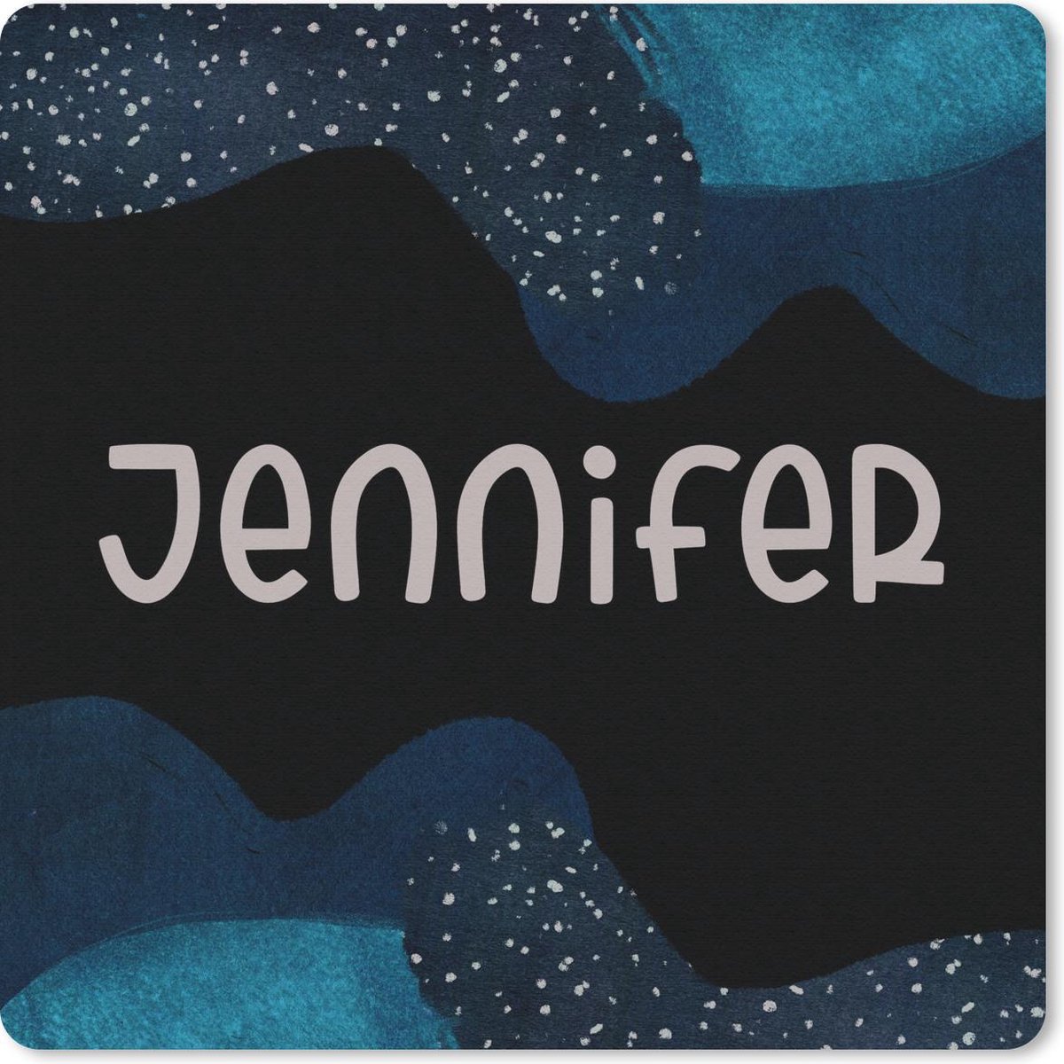 Muismat 20x20 cm - Mousepad Jennifer - Pastel - Meisje - Muismatten