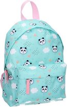rugzak panda meisjes 8 liter polyester mintblauw