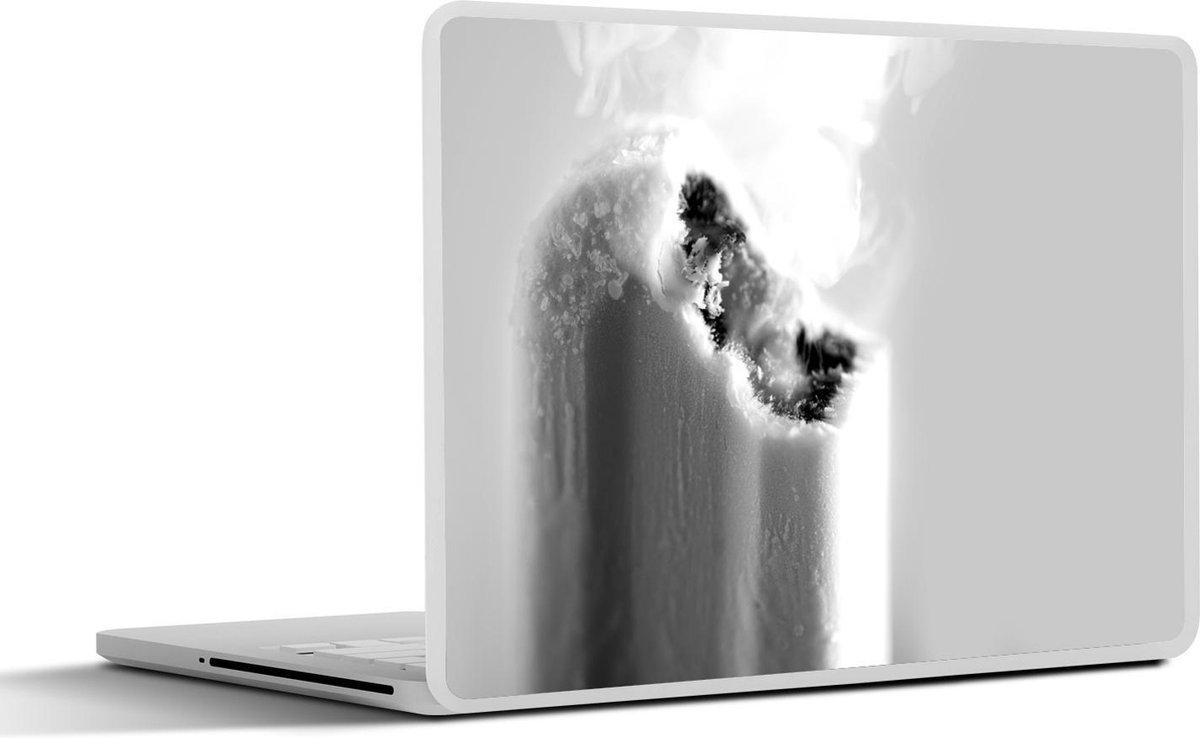 Afbeelding van product SleevesAndCases  Laptop sticker - 15.6 inch - Damp een waterijsje - zwart wit