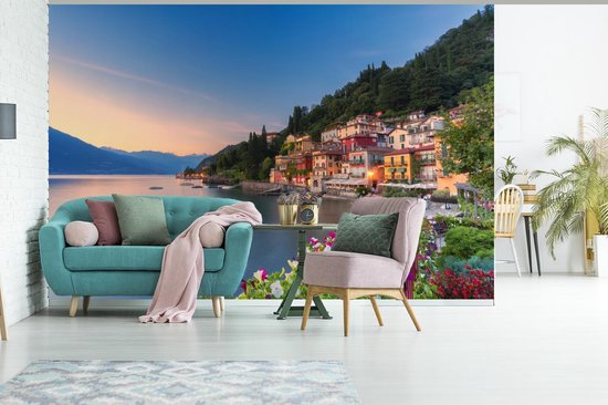 Papier peint Papier peint photo en vinyle - Coucher de soleil en Italie largeur 450 cm x hauteur 300 cm - Tirage photo sur papier peint (disponible en 7 tailles)