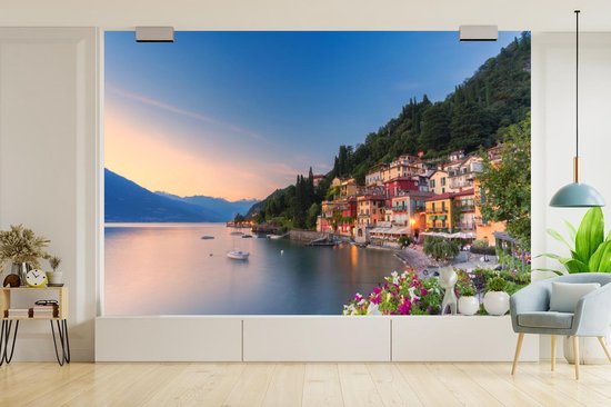 Papier peint Papier peint photo en vinyle - Coucher de soleil en Italie largeur 450 cm x hauteur 300 cm - Tirage photo sur papier peint (disponible en 7 tailles)