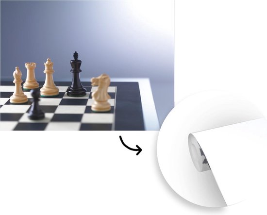 Papier peint photo peint photo vinyle - La face blanche est majoritaire lors des échecs largeur 320 cm x hauteur 240 cm - Tirage photo sur papier peint (disponible en 7 tailles)