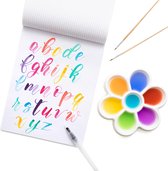 Kelly Creates -Watercolor brush lettering paper pad grid