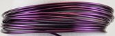 Vaessen Creative Aluminium Draad - 0,8mm - ±365m - 500g - Aubergine