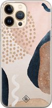 iPhone 13 Pro Max hoesje siliconen - Abstract dots | Apple iPhone 13 Pro Max case | TPU backcover transparant