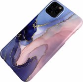 Apple iPhone 11 Pro - Silicone marmer zacht hoesje Evy kleurrijk - Geschikt voor