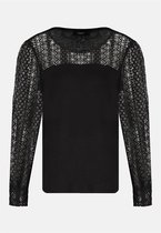 DEELUXE Kanten T-shirt met lange mouwenFRIDA Black