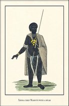 Walljar - Xhosa chief Mahotti - Muurdecoratie - Poster met lijst