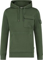 Purewhite -  Heren Relaxed Fit   Hoodie  - Groen - Maat XL