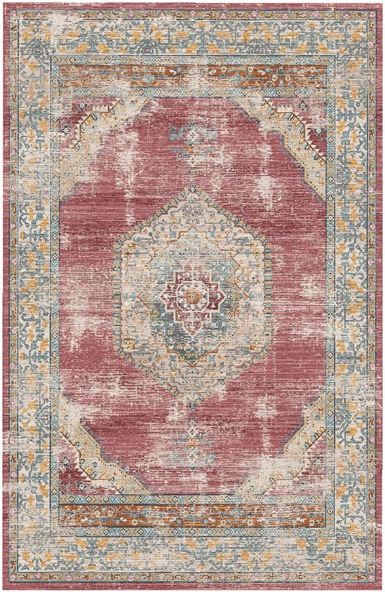 US dollar redactioneel fluweel Vloerkleed vintage 200x300cm rood perzisch oosters tapijt | bol.com