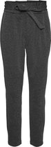 Vero Moda Broek Vmeva Hr Loose Paperbag Waffle Pant 10255125 Dark Grey Melange Dames Maat - W28 X L30