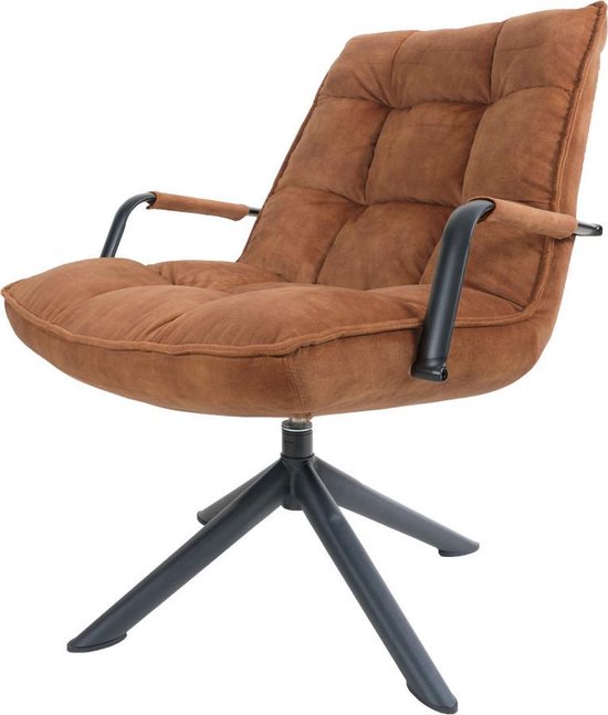 Fauteuil Dorus Arm Adore Velvet - Brown 04