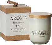 Aroma - Geurkaars - Ginger Lilly - glas hout - 45 u