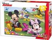 legpuzzel Mickey & Minnie Mouse junior 26 cm 24 stukjes