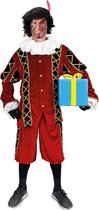 Piet Kostuum | Assistent Van Sinterklaas Piet Rood Zwart Kostuum | XL | Sinterklaas | Verkleedkleding