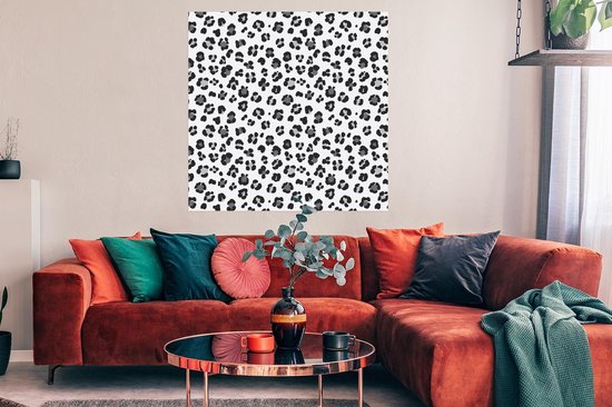 Poster Panthère - Grijs - Taches - 100x100 cm XXL