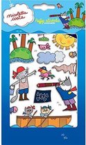 stickervel Pirates Island 19 x 11 cm PVC