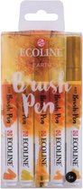 brushpennen Ecoline oranje 5 stuks