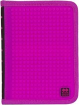 etui met siliconen zijkant en pixels 19 cm fuchsia