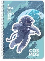 notitieboek Cosmos junior 25 x 17 cm B5 zeeblauw 60 vellen