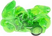 racemotor pull back jongens 5 cm groen/transparant