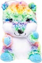 knuffelbeer 20 cm multicolor/blauw