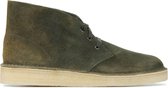 Clarks  Mannen Leren Veterschoenen / Herenschoenen  Desert Coal - Groen - Maat 46