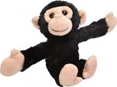 knuffel chimpansee junior 20 cm pluche zwart