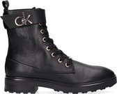 Calvin Klein Cleat Biker Boot Veterboots - Laarzen Met Veters - Dames - Zwart - Maat 40