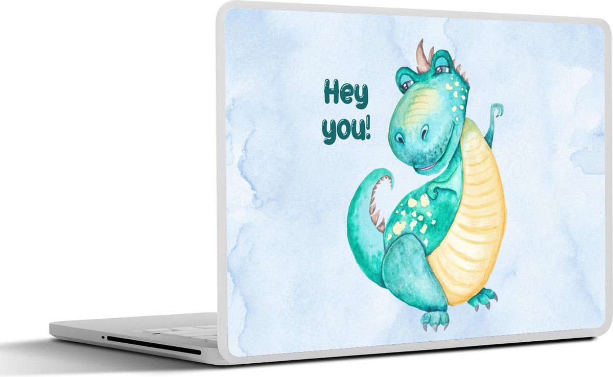 Laptop sticker - 13.3 inch - Dinosaurus - Kinderkamer - Quote - Jongens - Meisjes - Kind - 31x22,5cm - Laptopstickers - Laptop skin - Cover