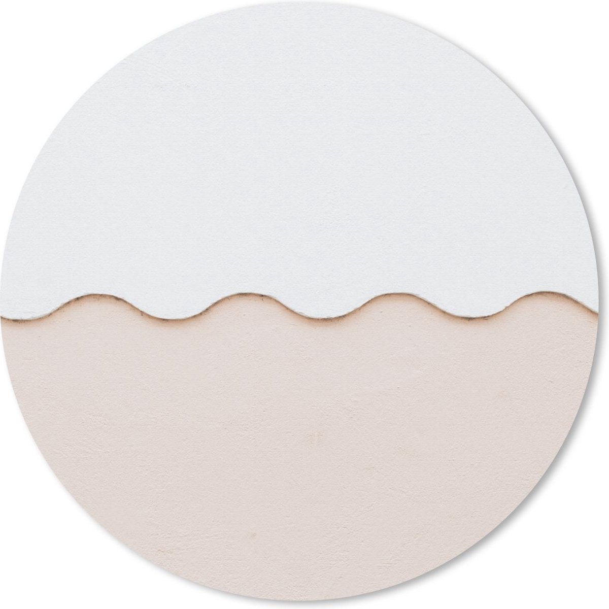 Muismat rond 50x50 cm - Mousepad Zomer - Roze - Golven - Ronde muismatten