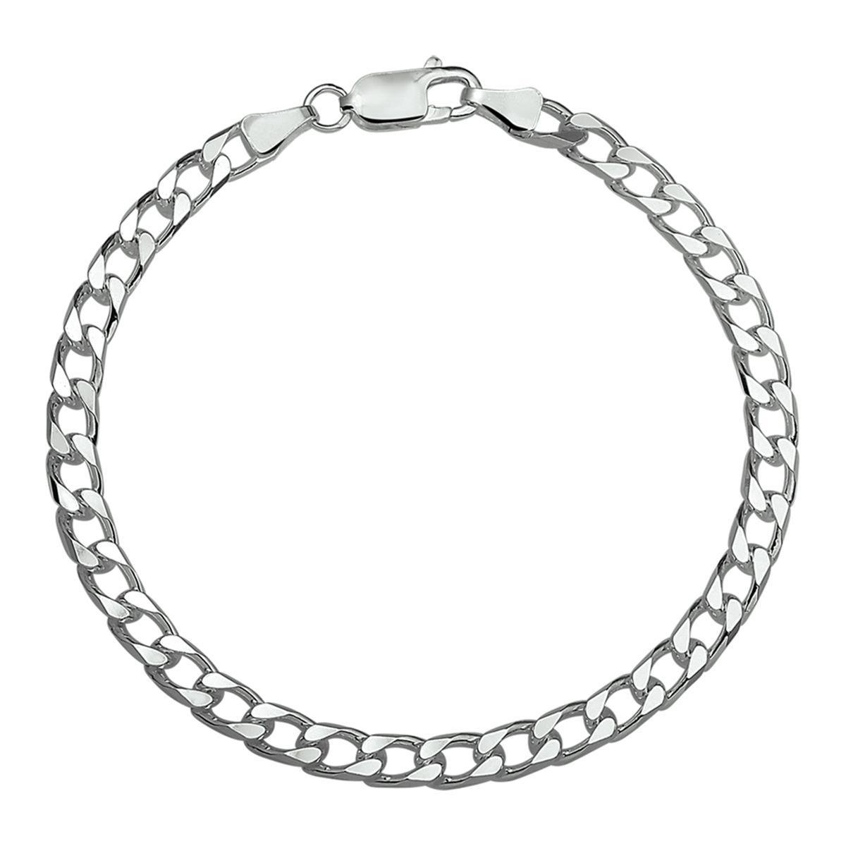 Zilver Gerhodineerde Armband geslepen gourmet 5 1329688