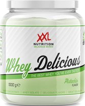 XXL Nutrition - Whey Delicious - Wei-eiwitpoeder met BCAA & Glutamine, Proteïne poeder, Eiwit shake, Whey Protein - Pistache - 1000 gram