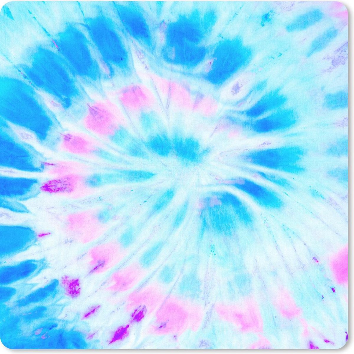 Muismat 30x30 cm - Mousepad Zomer - Tie dye - Spiraal - Muismatten