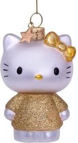 Ornament glass Hello Kitty w/gold dress H9cm w/box