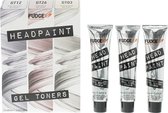 Fudge Professional Head Paint Trio Kit Gel Toner 3 X 60ml Gt03/ Gt12 / Gt26