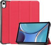 Apple iPad Mini 6 8.3 (2021) Hoes - Mobigear - Tri-Fold Serie - Kunstlederen Bookcase - Rood - Hoes Geschikt Voor Apple iPad Mini 6 8.3 (2021)