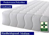 Aloe Vera - Medical Matras - Polyetherschuim SG30 Pocket Cooltouch  25 CM - Gemiddeld ligcomfort - 80x200/25